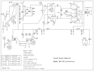 Bogen Texas Blues Special schematic circuit diagram